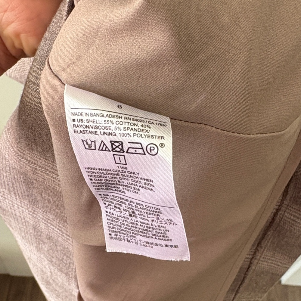 Banana Republic Brown Plaid Shift Dress - Picture 4 of 4